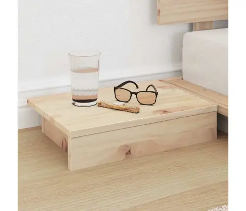 Lovos Rėmas Su Galvūgalio Su Saugykla Ruda 90 X 200 Cm Medis