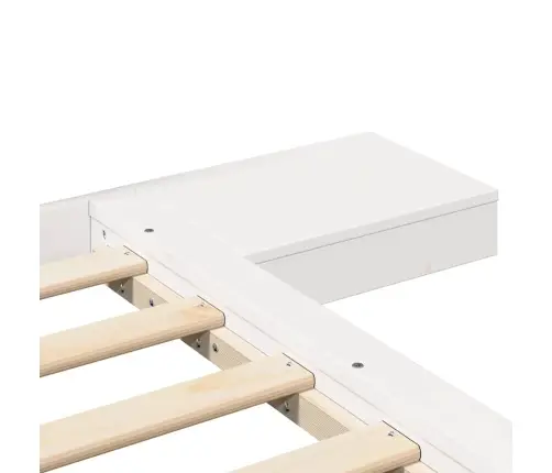 Lovos Rėmas Balta 80 X 200 Cm Medis