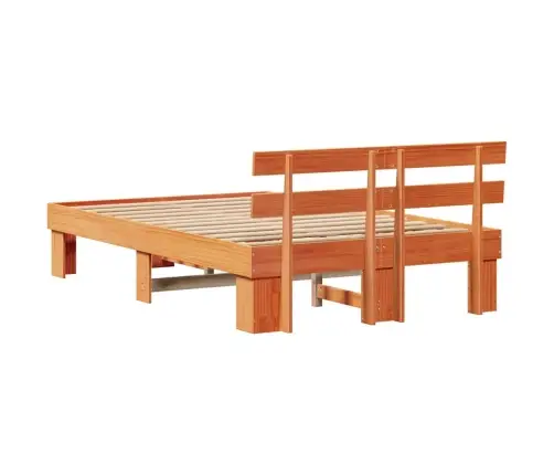 Lovos Rėmas Vaško Ruda 120 X 200 Cm Kietos Pušies Mediena