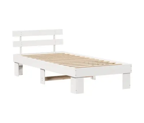 Lovos Rėmas Balta 80 X 200 Cm Kietos Pušies Mediena