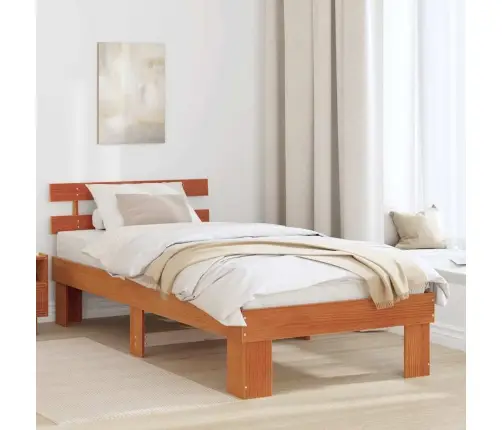 Voodi Raam Peaga Vahapruun 75 X 190 Cm Tahke Mänd