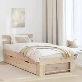 Gultas Rāmis Ar Atvilktni Brūna 100 X 200 Cm Priedes Masīvkoks Vidaxl Gultas Rāmis Ar Atvilktni Brūna 100 X 200 Cm Priedes Masīvkoks Vidaxl