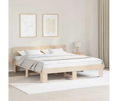 Lovos Rėmas Natūrali 180 X 200 Cm Kietos Pušies Mediena