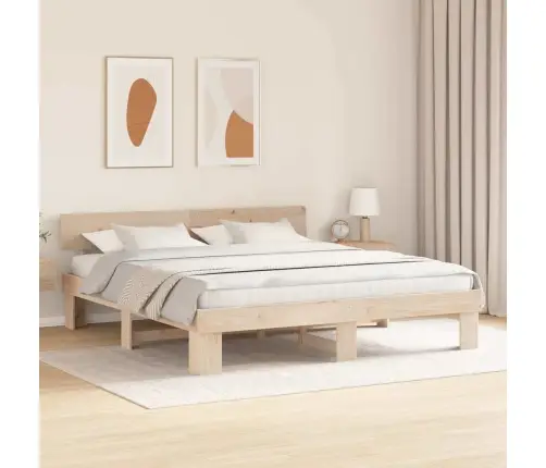 Lovos Rėmas Natūrali 180 X 200 Cm Kietos Pušies Mediena