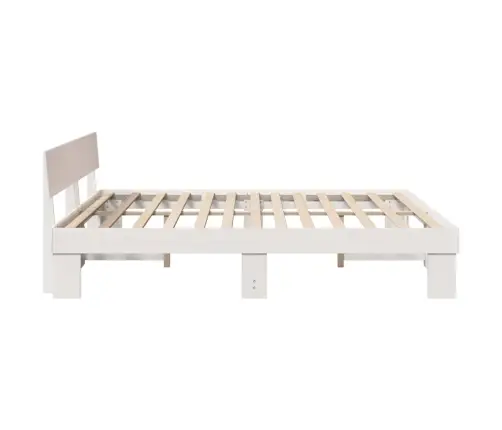 Lovos Rėmas Balta 180 X 200 Cm Kietos Pušies Mediena