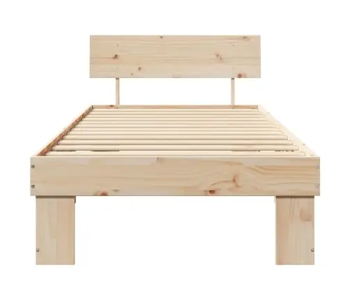 Lovos Rėmas Natūrali 90 X 200 Cm Kietos Pušies Mediena