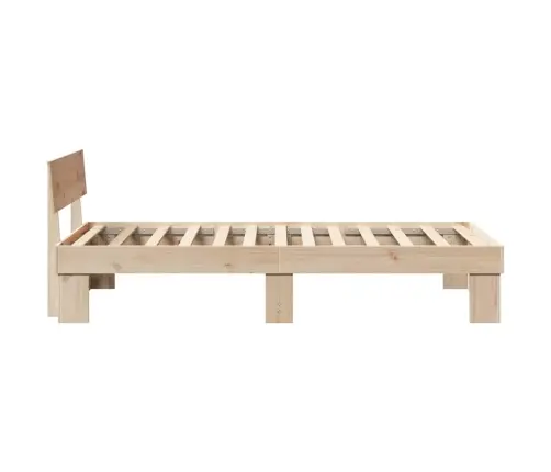 Lovos Rėmas Natūrali 90 X 200 Cm Kietos Pušies Mediena