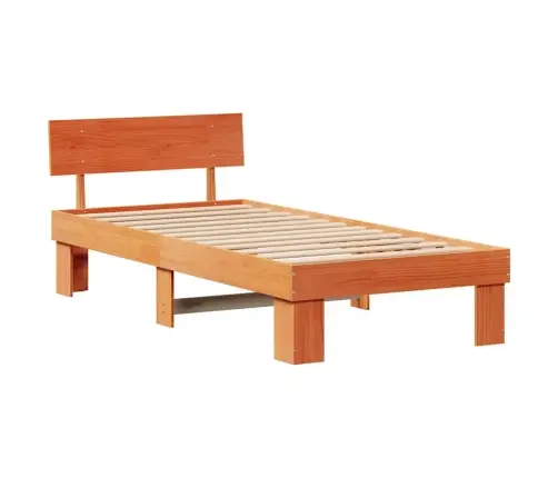 Voodi Raam Peaga Vahapruun 80 X 200 Cm Tahke Mänd