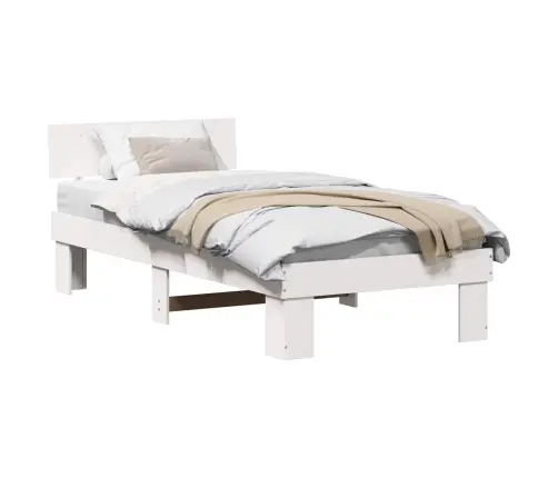 Lovos Rėmas Balta 75 X 190 Cm Kietos Pušies Mediena