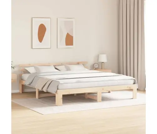 Lovos Rėmas Natūrali 200 X 200 Cm Kietos Pušies Mediena