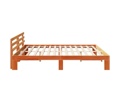 Priedes Masīvkoka Gultas Rāmis Vaskots Brūns Masīvkoks 180 X 200 Cm Vidaxl