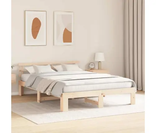 Lovos Rėmas Natūrali 150 X 200 Cm Kietos Pušies Mediena