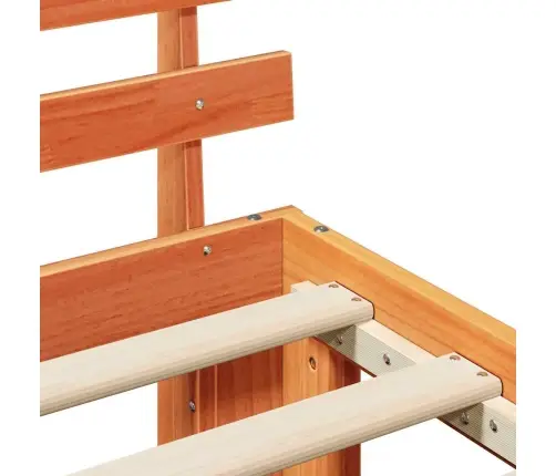 Lovos Rėmas Vaško Ruda 140 X 200 Cm Kietos Pušies Mediena