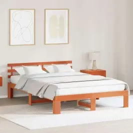 Gultas Rāmis Brūna 140 X 200 Cm Priedes Masīvkoks Vidaxl Gultas Rāmis Brūna 140 X 200 Cm Priedes Masīvkoks Vidaxl