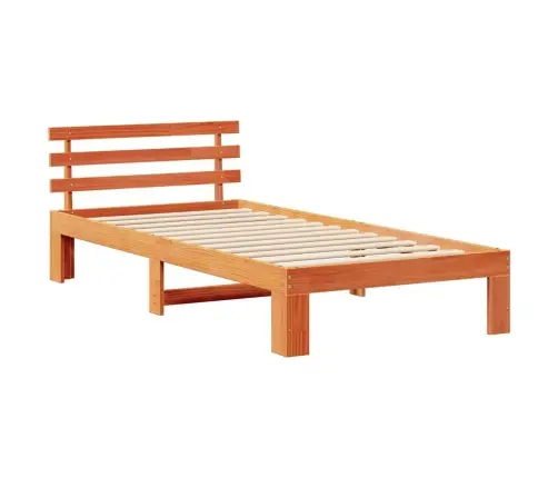 Koka Gultas Rāmis Vaskots Brūns Ciets Koks 100 X 200 Cm Izturīgs Vidaxl