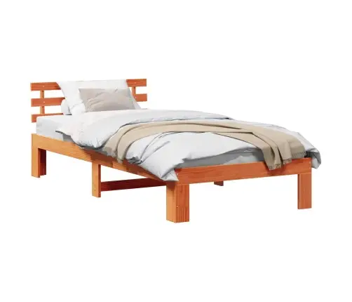 Koka Gultas Rāmis Vaskots Brūns Ciets Koks 100 X 200 Cm Izturīgs Vidaxl