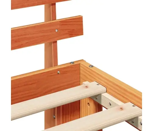 Lovos Rėmas Vaško Ruda 90 X 200 Cm Kietos Pušies Mediena