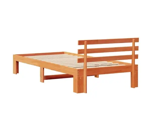 Lovos Rėmas Vaško Ruda 90 X 200 Cm Kietos Pušies Mediena