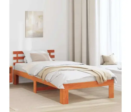 Lovos Rėmas Vaško Ruda 80 X 200 Cm Kietos Pušies Mediena