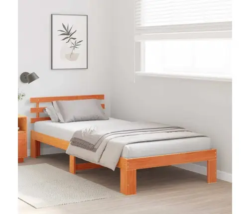 Lovos Rėmas Vaško Ruda 80 X 200 Cm Kietos Pušies Mediena