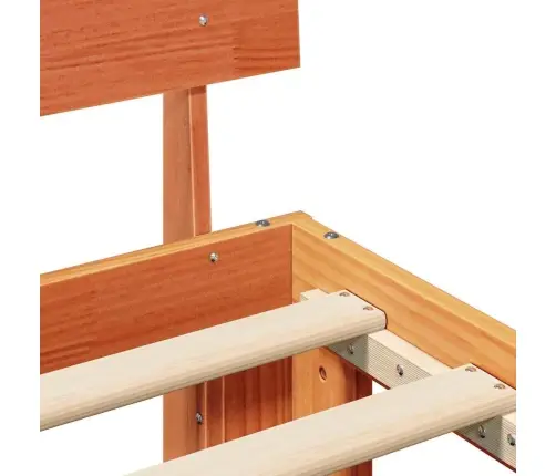 Gultas Rāmis Ar Galvu Vaska Brūns 200X200 Cm Masīvkoka Vidaxl Gultas Rāmis Ar Galvu Vaska Brūns 200X200 Cm Masīvkoka Vidaxl