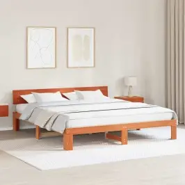 Gultas Rāmis Brūna 200 X 200 Cm Priedes Masīvkoks Vidaxl Gultas Rāmis Brūna 200 X 200 Cm Priedes Masīvkoks Vidaxl