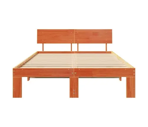 Lovos Rėmas Vaško Ruda 140 X 190 Cm Kietos Pušies Mediena