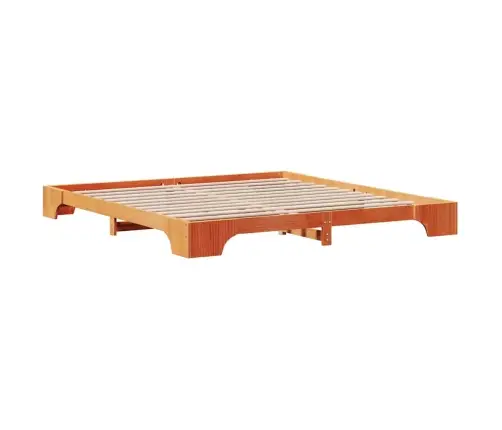 Vaskota Brūna Gultas Rāmis 180X200 Cm Masīvkoks Vidaxl