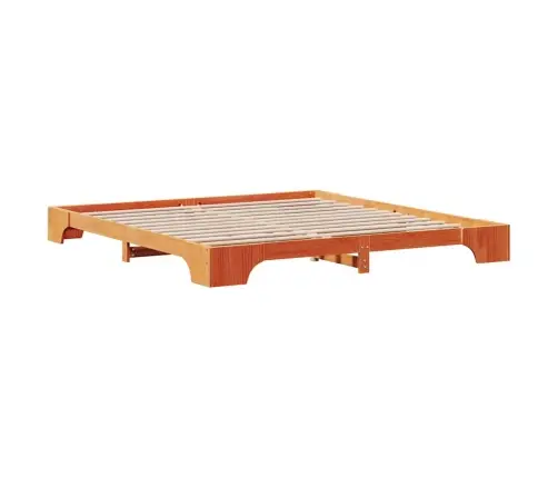 Vaskota Brūna Gultas Rāmis 180X200 Cm Masīvkoks Vidaxl