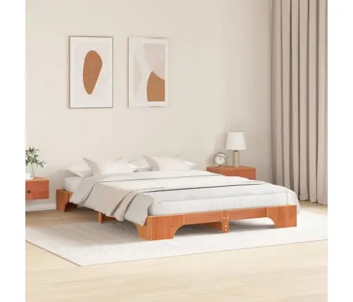 Lovos Rėmas Vaško Ruda 160 X 200 Cm Pušies Masyvas