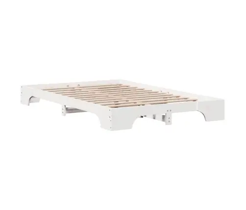 Lovos Rėmas Balta 135 X 190 Cm Kietos Pušies Mediena
