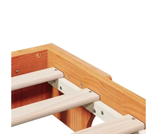 Gultas Rāmis, Vaskota Brūna, 90 X 200 Cm, Masīvkoks Vidaxl