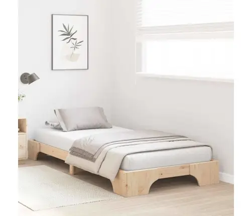 Lovos Rėmas Natūrali 75 X 190 Cm Kietos Pušies Mediena