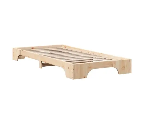 Lovos Rėmas Natūrali 75 X 190 Cm Kietos Pušies Mediena