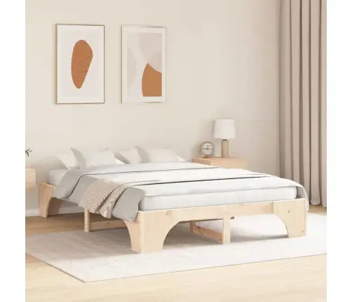 Lovos Rėmas Natūrali 150 X 200 Cm Kietos Pušies Mediena