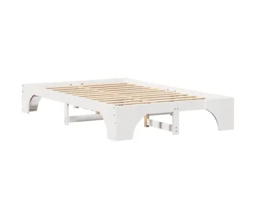 Lovos Rėmas Balta 140 X 190 Cm Kietos Pušies Mediena