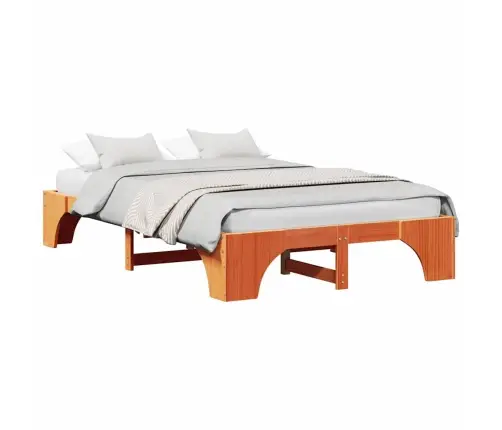 Gultas Rāmis Vaska Brūns 120X190 Cm Ciets Priedes Koks Vidaxl Gultas Rāmis Vaska Brūns 120X190 Cm Ciets Priedes Koks Vidaxl