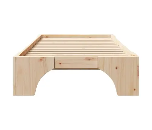 Gultas Rāmis 80X200 Cm No Priedes Masīvkoka Vidaxl