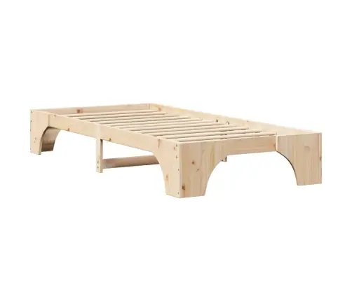 Voodi Raam Neutraalne 90 X 190 Cm Tahke Mänd