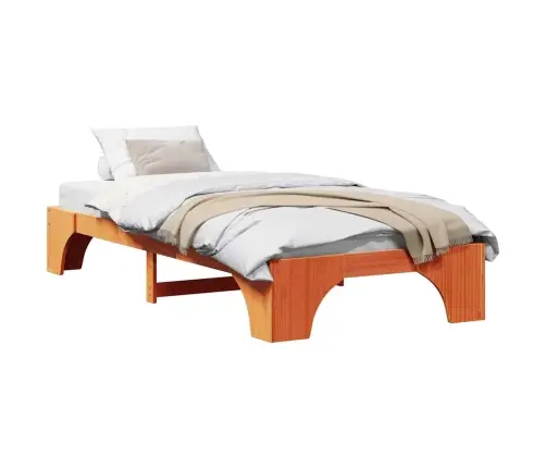 Lovos Rėmas Vaško Ruda 90 X 190 Cm Kietos Pušies Mediena