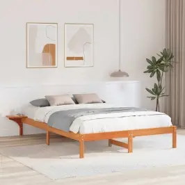 Gultas Rāmis Vaks Brūns 140 X 200 Cm Ciets Priedes Koks Vidaxl Gultas Rāmis Vaks Brūns 140 X 200 Cm Ciets Priedes Koks Vidaxl