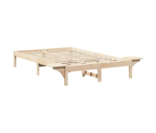 Gultas Rāmis Ar Naktsgaldiņiem Brūna 140 X 190 Cm Brūna Vidaxl