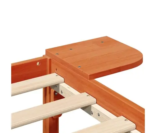 Gultas Rāmis Ar Naktsgaldiņiem Brūna 100 X 200 Cm Vaks Brūns Vidaxl