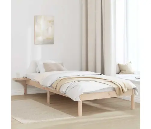 Gultas Rāmis Ar Naktsgaldiņiem Brūna 90 X 200 Cm Brūna Vidaxl