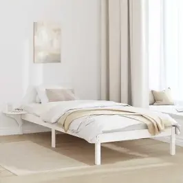 Voodiraam Öökappide Jaotumisega Valge 80 X 200 Cm Valge