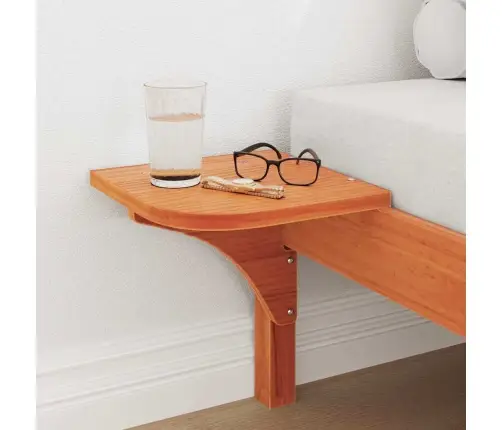 Gultas Rāmis Ar Naktsgaldiņiem Brūna 90 X 190 Cm Vaks Brūns Vidaxl