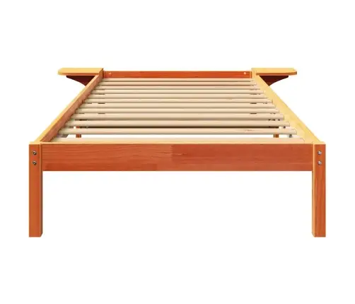 Gultas Rāmis Ar Naktsgaldiņiem Brūna 90 X 190 Cm Vaks Brūns Vidaxl