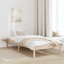 Gultas Rāmis Ar Naktsgaldiņiem Brūna 75 X 190 Cm Brūna Vidaxl
