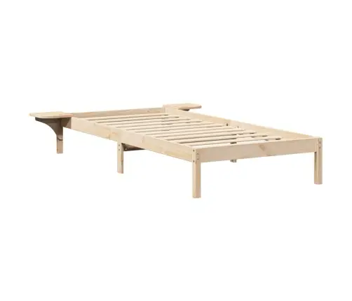 Gultas Rāmis Ar Naktsgaldiņiem Brūna 75 X 190 Cm Brūna Vidaxl