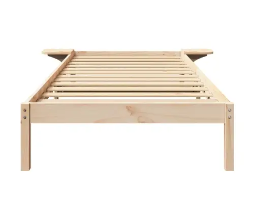 Gultas Rāmis Ar Naktsgaldiņiem Brūna 75 X 190 Cm Brūna Vidaxl